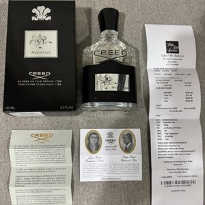 Creed Aventus EDP Men's Classic Scent Frag 3.3 FL oz, Blk Silv